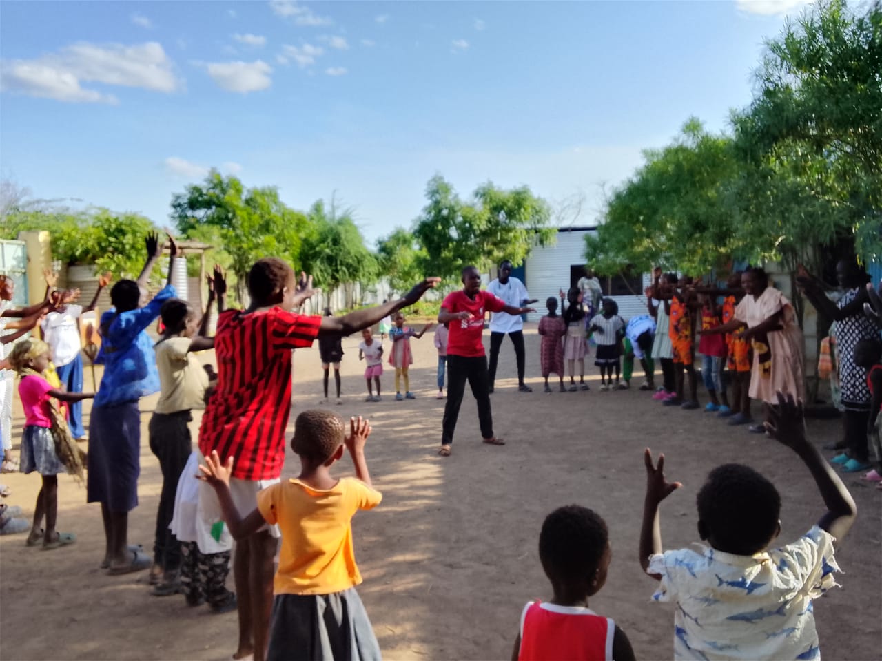 YRDP children and young people participating in a community activity